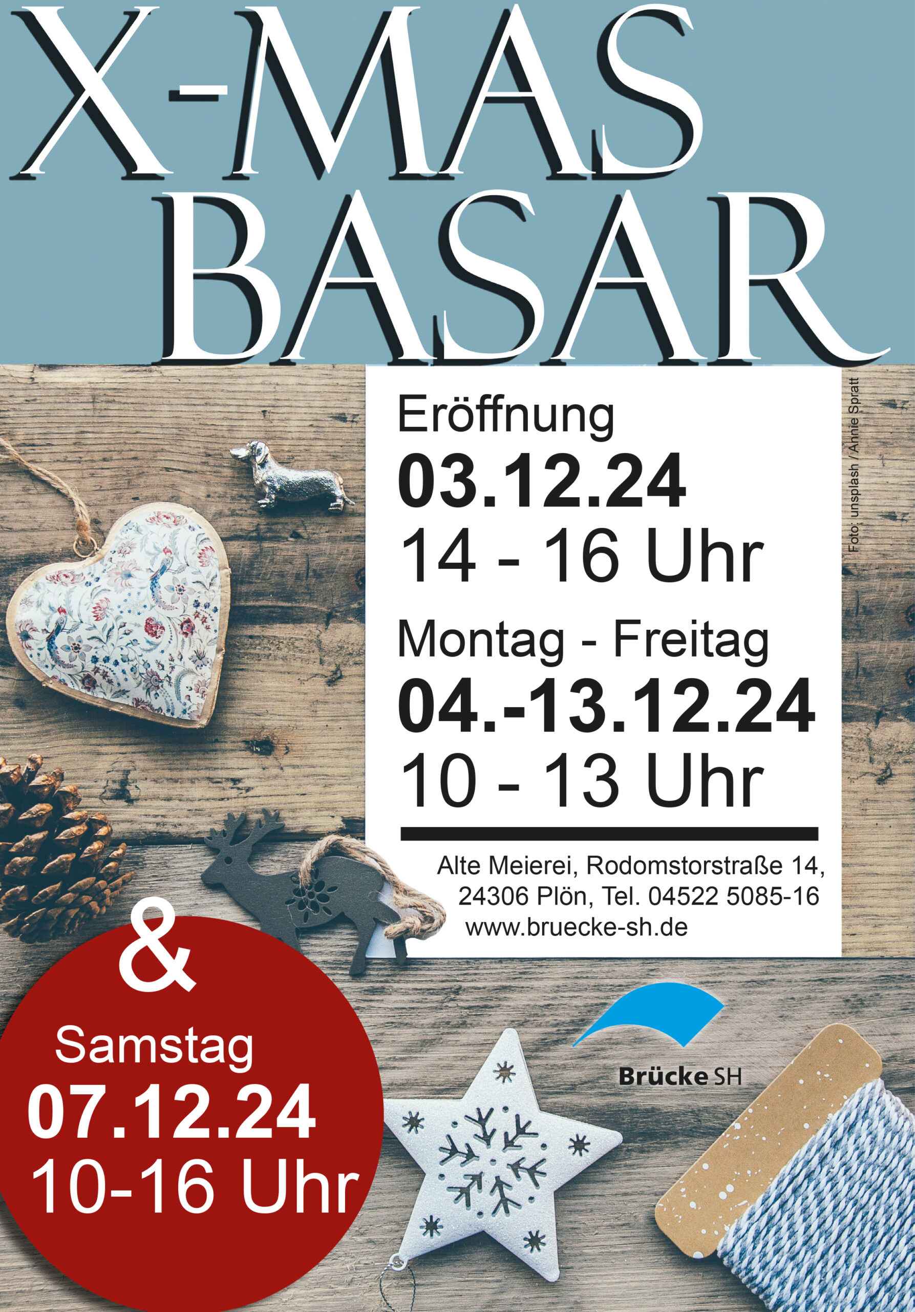 X Mas Basar Plakat